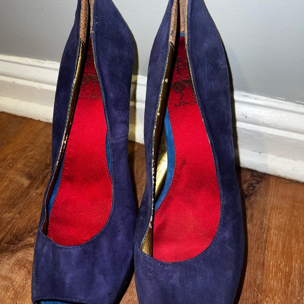 Navy & Light Blue Women's Heels